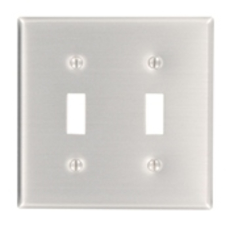 LEVITON Switch 2 Gang Wallplate 83009